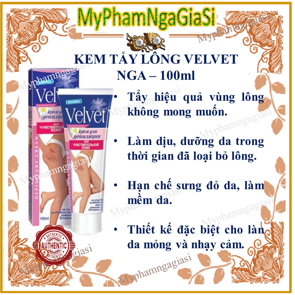 Kem Tẩy Lông Velvet Dầu Oliu Và Hoa Cúc