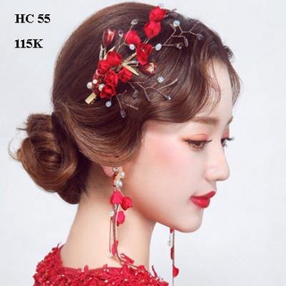 PHỤ KIỆN CÔ DÂU( CÀI TÓC ĐỎ MÃ SÔ 55)