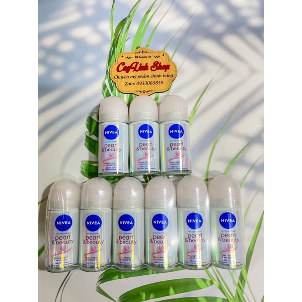 Lăn khử mùi NIVEA Pearl &amp; beauty ngừa thâm 50ml Phiên Bản Thái