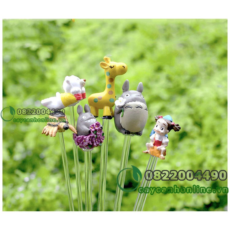 2 Que cắm phụ kiện tiểu cảnh dài 20cm trang trí terrarium