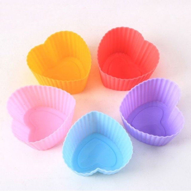 Khuôn làm bánh silicon, khuôn cupcake làm muffin, dụng cụ làm bánh, đồ ăn dặm cho bé