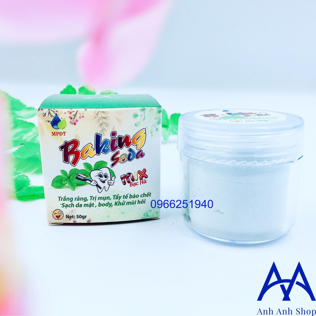 &lt;Mẫu mới&gt; Baking soda - Tẩy Trắng răng, Thơm miệng, Mịn da, Khử mùi, Tẩy da chết... &lt;Soda Chính Hãng Ngân Bình&gt;