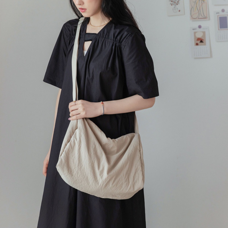 Túi Đeo Chéo Vai Bằng Nylon Sức Chứa Lớn Có Dây Đeo Tùy Chỉnh Cho Nữ