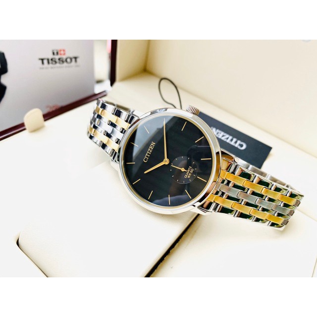 Đồng Hồ Citizen Nam Chính Hãng, Citizen BE9174 - 55E Dây Thép Mặt Đen Fullbox.