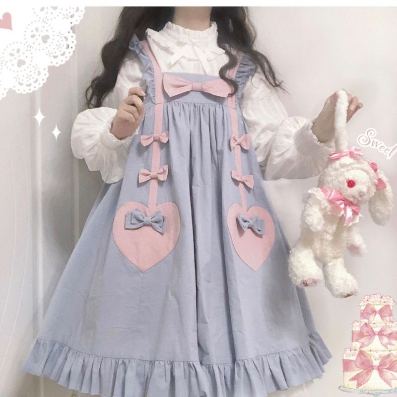 ĐẦM LOLITA TẾT NƠ HAI BÊN LÊN MÀU CỰC ĐẸP😚 Có ảnh thật 😚 Rin Sesshomaru😚JK😚OP😚