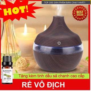 Máy xông tinh dầu 300ml tặng kèm tinh dầu 10m