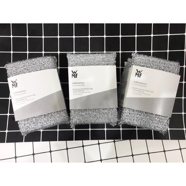 Set 3 Giẻ Rửa Chén Bát WMF Nhập Đức Chính Hãng