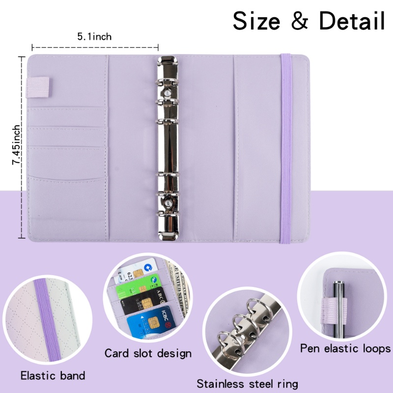 Sổ Tay Khổ A6 Chất Liệu Da PU Màu Macaron