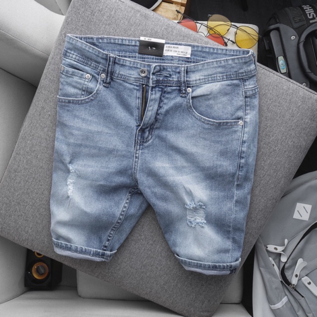 Quần short nam jean rách thời trang xuất khẩu cực đẹp | BigBuy360 - bigbuy360.vn