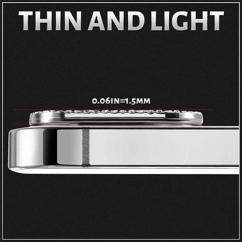 Miếng dán ống kính thiết kế kim loại 3D cho iPhone 13 12 11 Pro Max 13 Promax