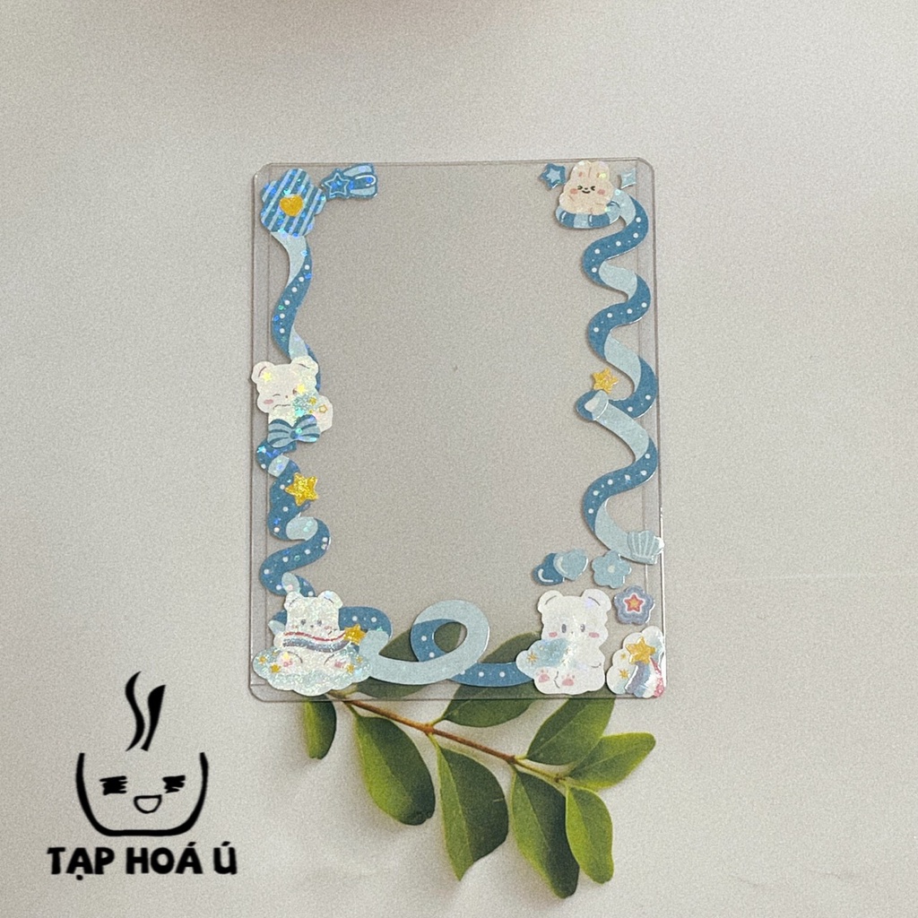 TOPLOADER DECOR SẴN GUARDV 03, TRANG TRÍ DÁN TÊN THEO YÊU CẦU, BÌA CỨNG BẢO VỆ CARD, THẺ BÀI IDOL, THẺ GAME SƯU TẦM