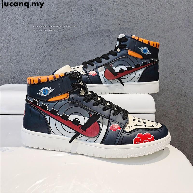 Thời Trang Giày Sneaker Hoạ Tiết Hoạt Hình Naruto Cho Nam