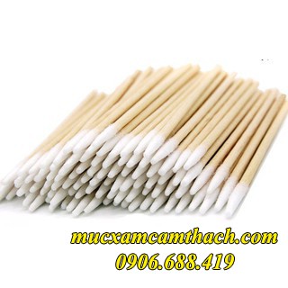 200 cái - Tăm bông Tre tạo nét ủ tê, vét mực 10cm