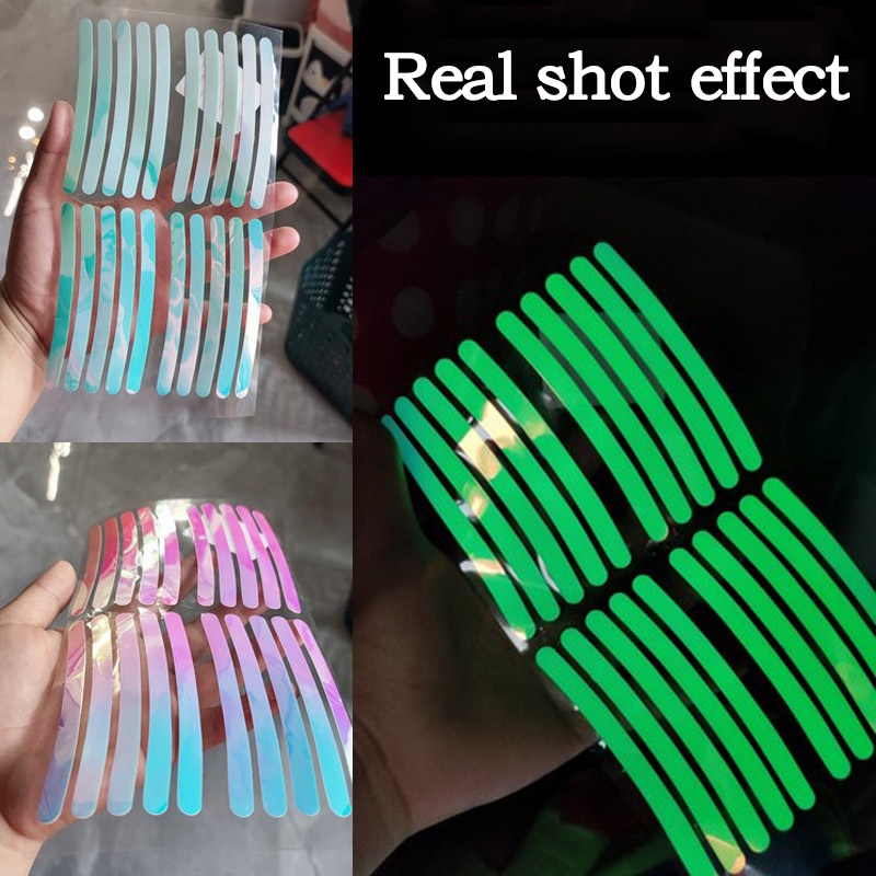 Đề Can Phản Quang Dán Trang Trí Viền Bánh Xe Hơi Xe Máy