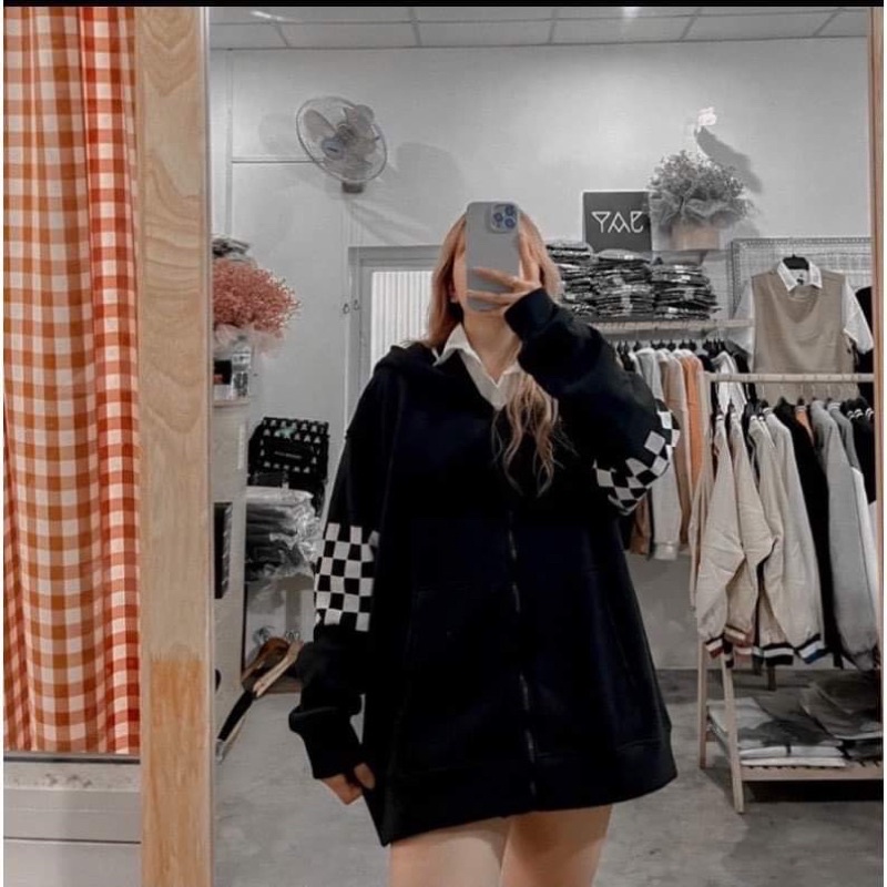 Áo khoác in tay Caro TH6