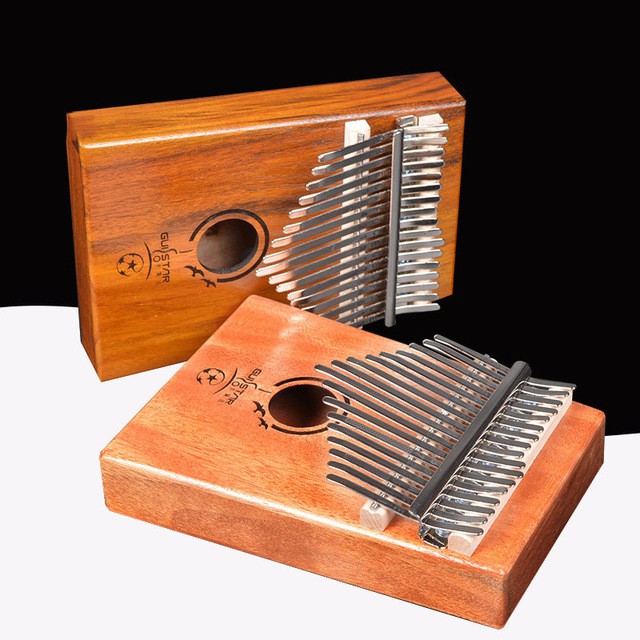 [Có sẵn] Đàn kalimba 17 phím gỗ nguyên khối Mahagony KR000018