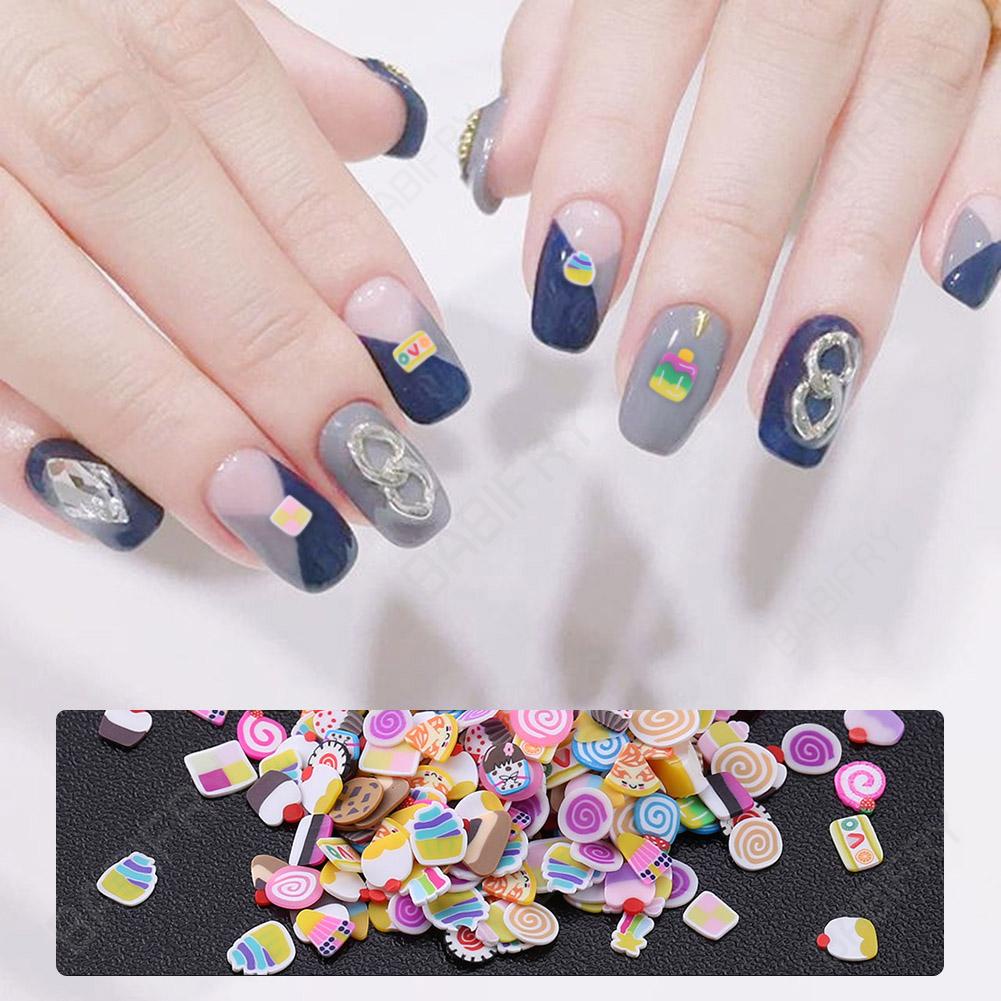 Set 500 Miếng Dán Trang Trí Móng Tay Nghệ Thuật Sáng Bóng