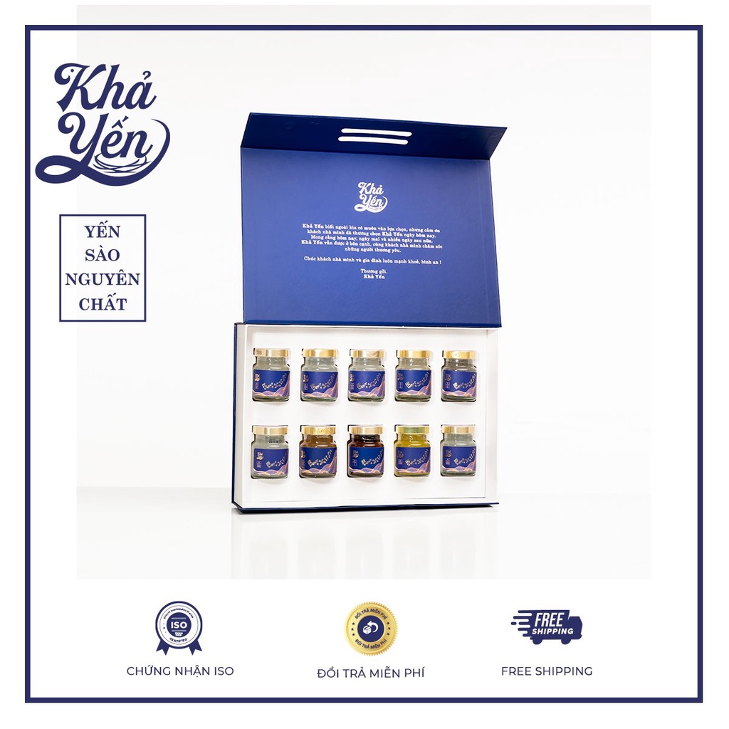 Yến chưng sẵn kid vị dâu Khả Yến phục hồi sức khỏe 10 hũ 70ml