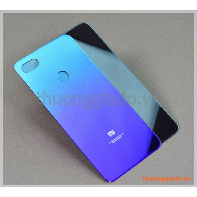 Thay kính lưng Mi 8 Lite, nắp lưng kính, nắp kính đậy pin Mi8 Lite