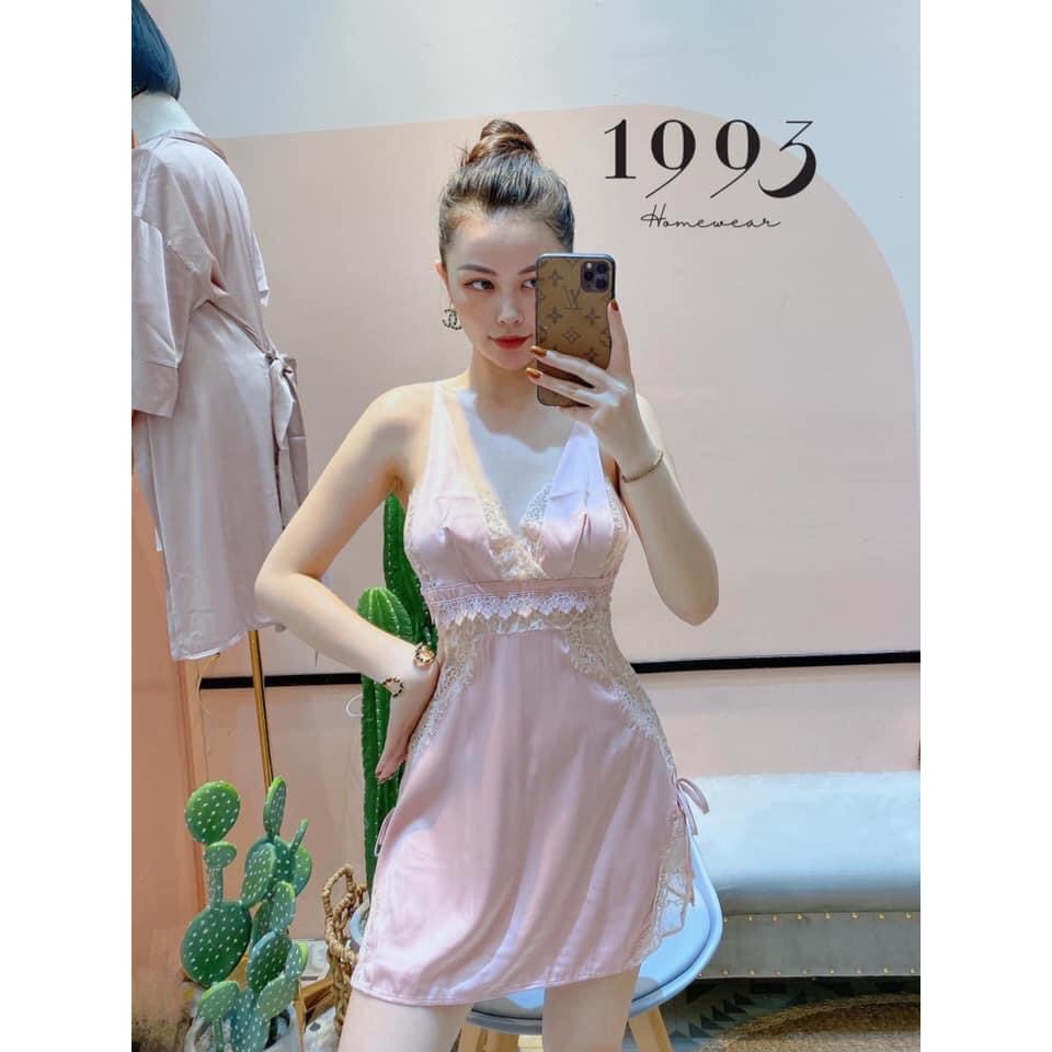 [Mã WASTMAY giảm 15% tối đa 30K đơn 150K] (M.50) Váy ngủ sexy lụa satin cao cấp Đầm mặc nhà gợi cảm quyến rũ