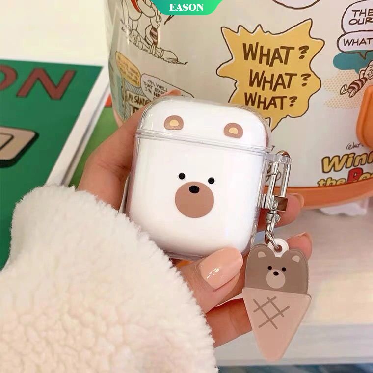 Vỏ Bảo Vệ Hộp Đựng Tai Nghe Airpods 1/2/Airpods Pro/Airpods (Generation) i12 Chống Sốc Họa Tiết Hoạt Hình