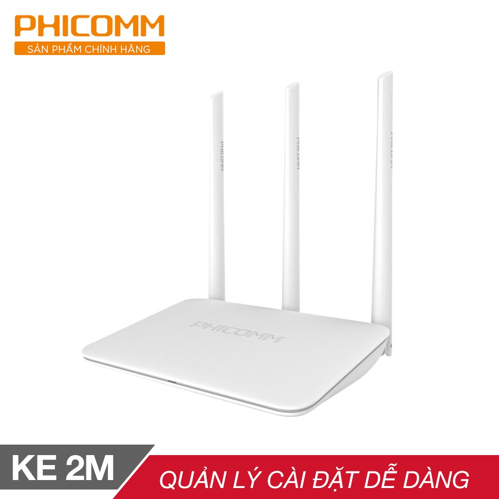 Bộ phát Wifi Router Phicomm KE 2M chuẩn 802.11n 300Mbps - Hãng phân phối thumbnail