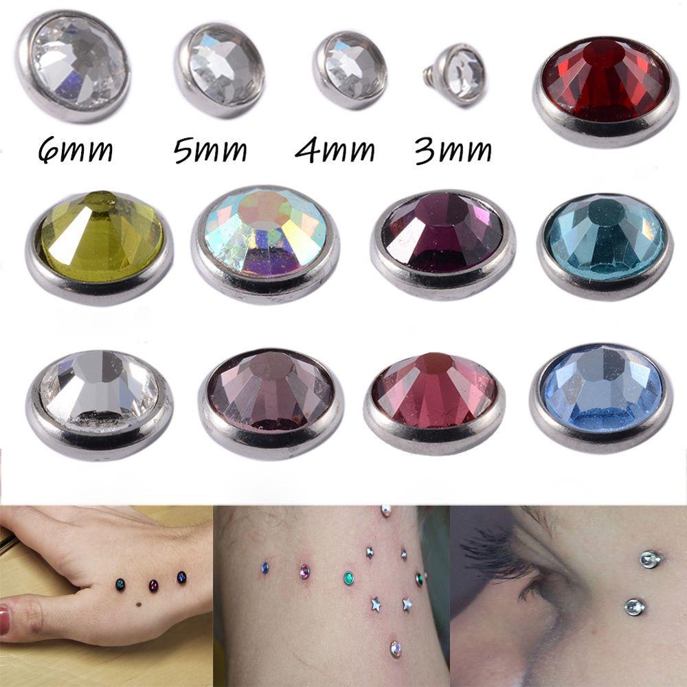 LUOL Khuyên Xỏ Cơ Thể Đính Đá CZ Màu Sắc Trắng Hình Mỏ Neo