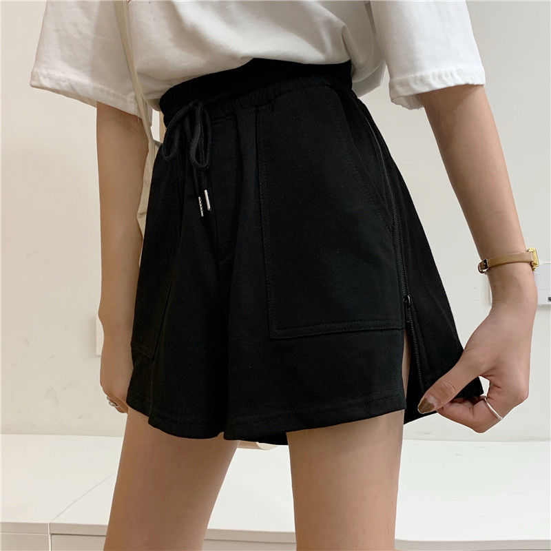 Quần Đùi Thể Thao Lưng Cao Ống Rộng Kiểu Dáng Năng Động