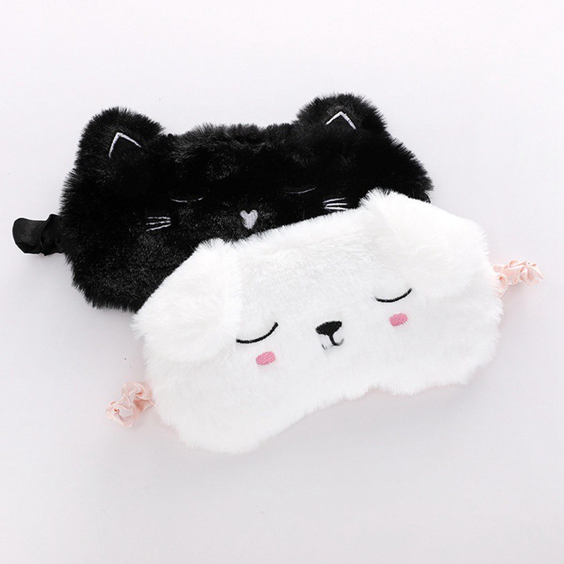 Miếng bịt mắt ngủ bằng lông nhung hình nai