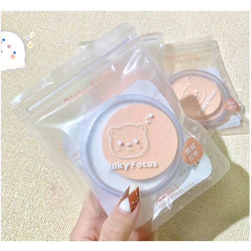 Phấn phủ dạng nén Pink Focus Gấu Kute dành cho da dầu