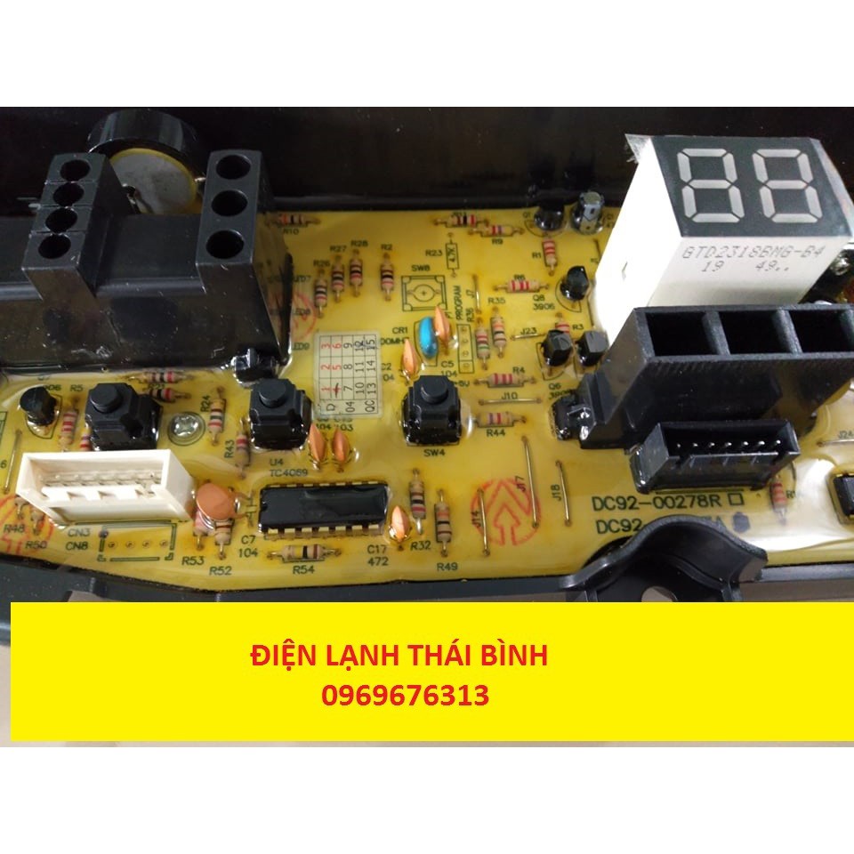 Mạch máy giặt samsung 6 phím 7 zắc