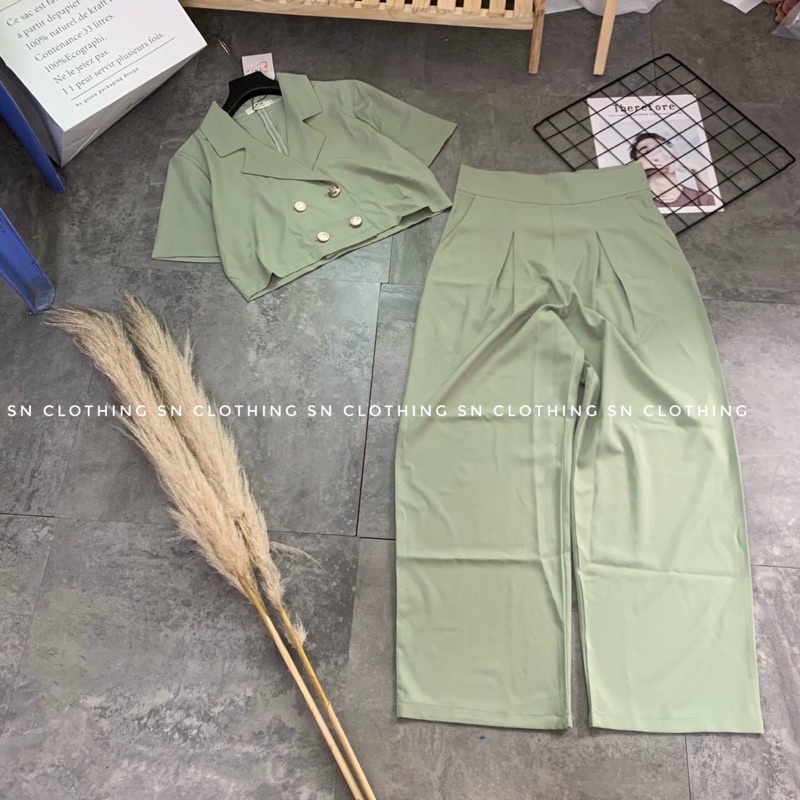 Set áo vest quần tây