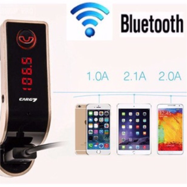 TẨU MP3 BLUETOOTH 5 IN 1 CHO Ô TÔ - 000322