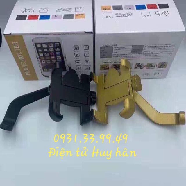 Giá Đỡ Kẹp Điện Thoại Gắn Xe Máy Inox C2 Chống Rung, Chống Cướp Cực Chắc Chắn,video thực loại 1 và loại 2