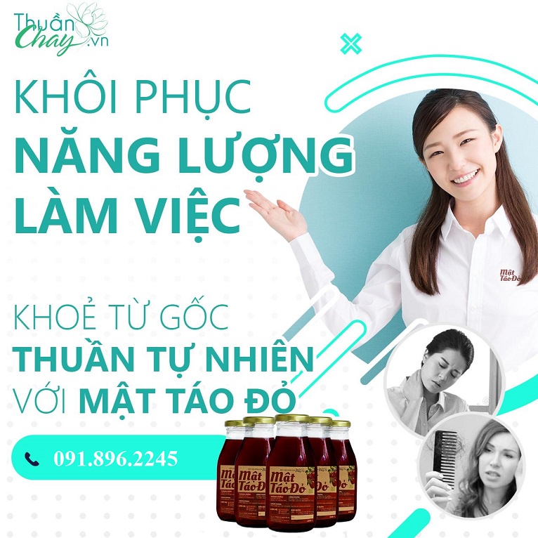 Mật Táo Đỏ Bổ Máu - Thuần Chay - Lưu Thông Máu Giảm Đau Đầu- Da Hồng Hào