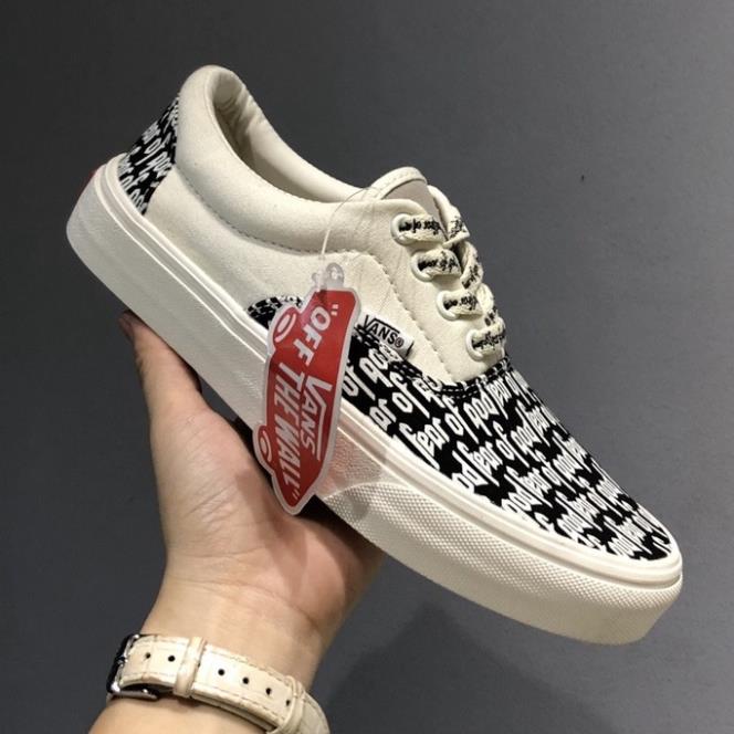 GIÀY VANS FOG FEAR OF GOD LÓT GÓT DA TRẮNG NAM NỮ , GIÀY VANS CHỮ FULL BOX BILL