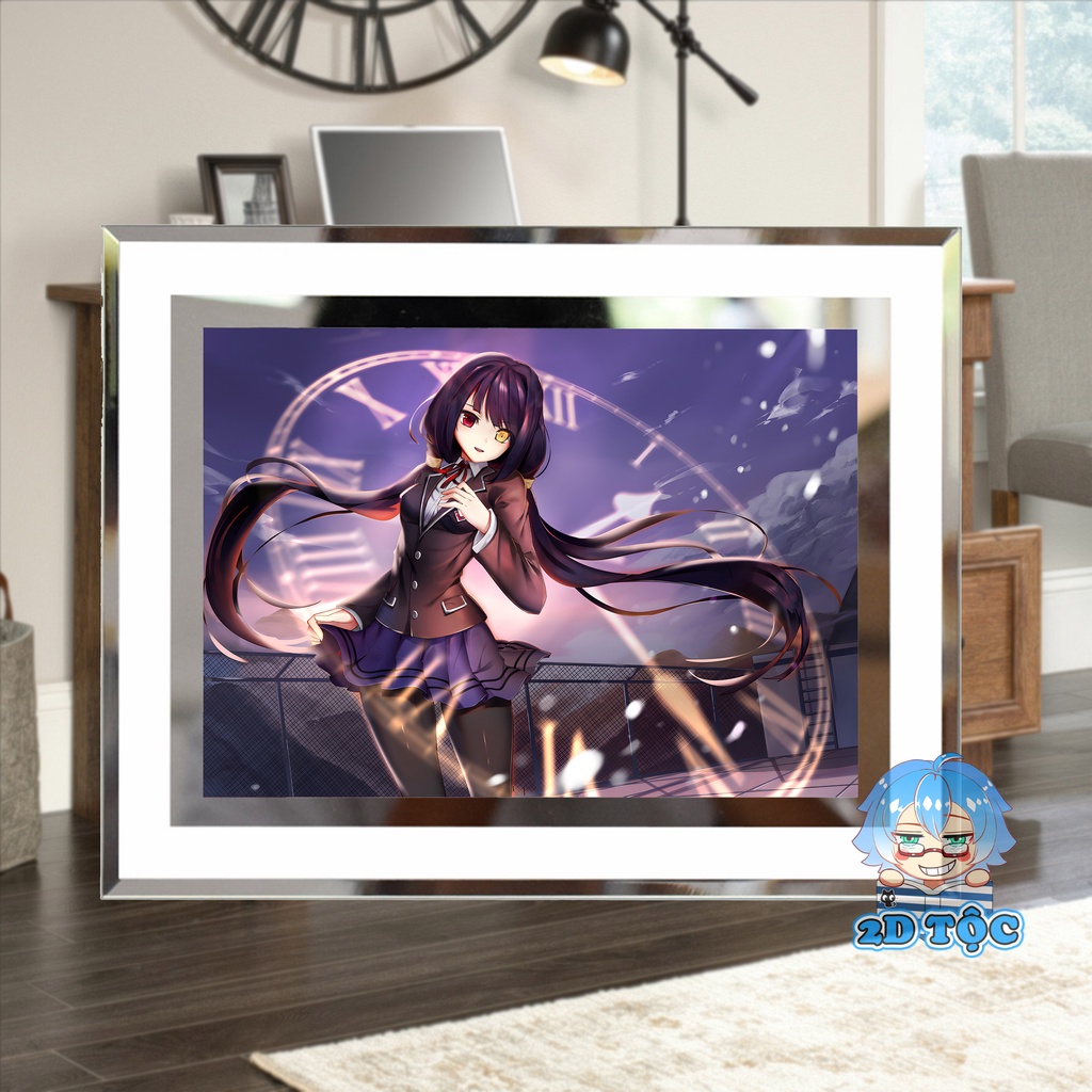 Khung ảnh kính Tokisaki Kurumi (12) Anime Date A Live kích thước A4 A5 13x18 by 2D Tộc Shop