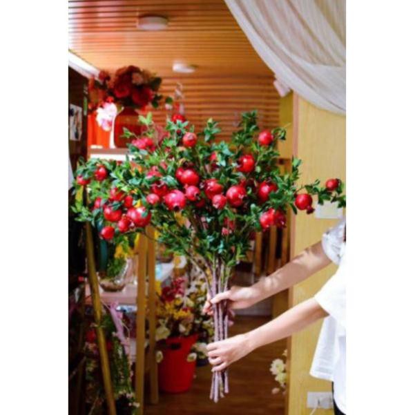 Cành lựu giả trang trí cao cấp giống như thật