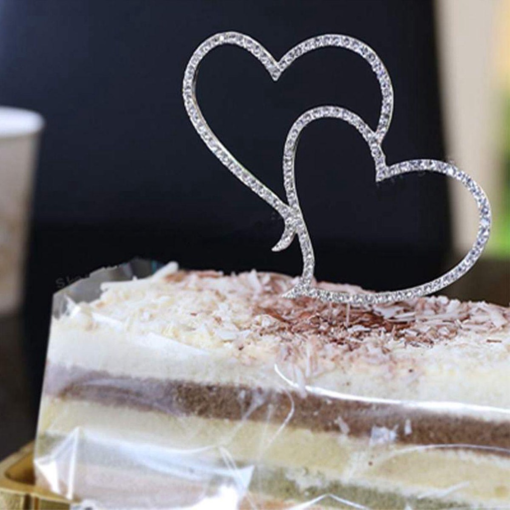 Topper Trang Trí Bánh Kem Hình Trái Tim|Vài người|Phụ Kiện Trang Trí Bánh Cupcake Lãng Mạn