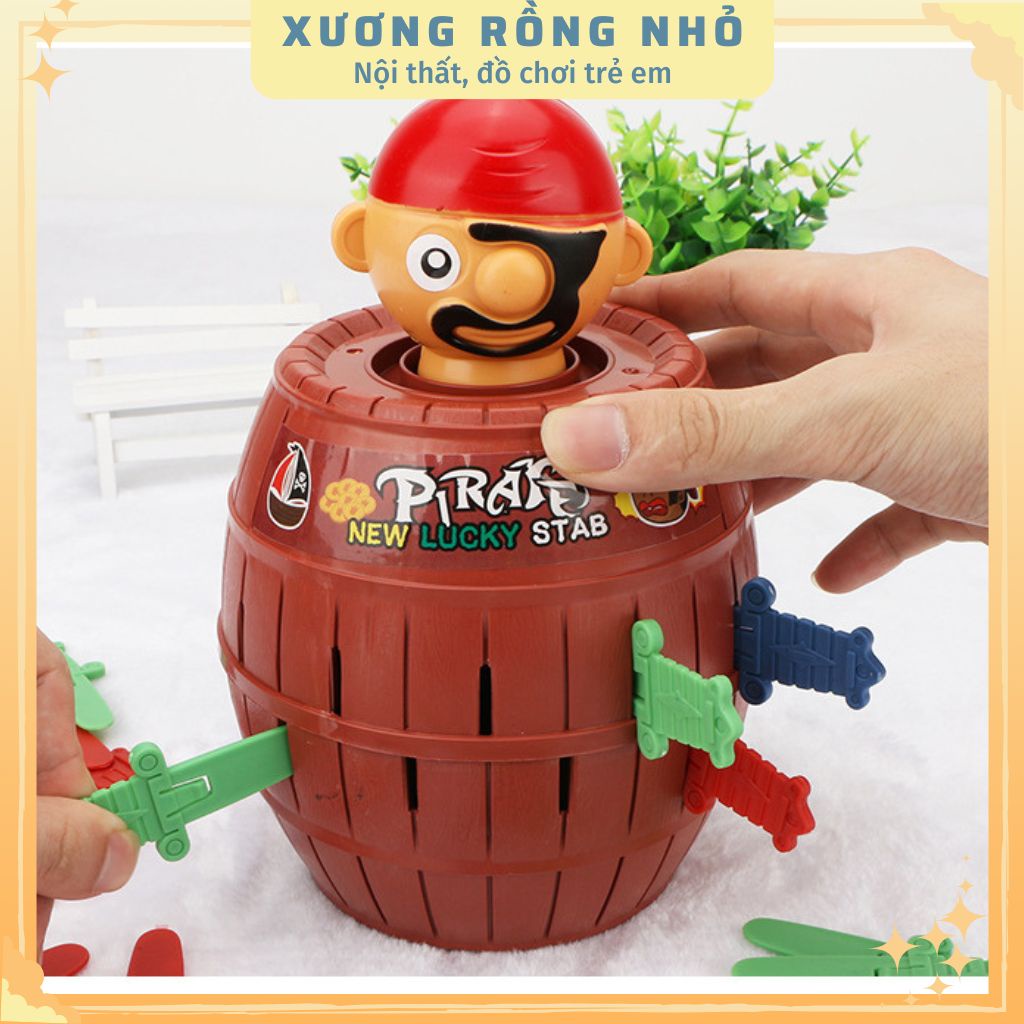 Đồ chơi đâm hải tặc 16 kiếm hàng loại 1 - Funny game đồ chơi hải tặc Barrel Pirate