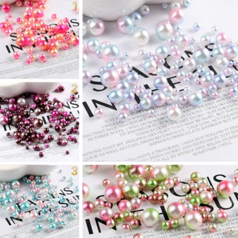 Set 200 Hạt Ngọc Trai 3-8mm Làm Đồ Trang Sức