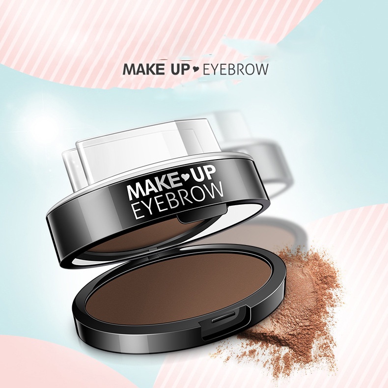 Bột in chân mày Bioaqua Make Up Eye Brown ( 2 khuôn + Phấn mày + Cọ)