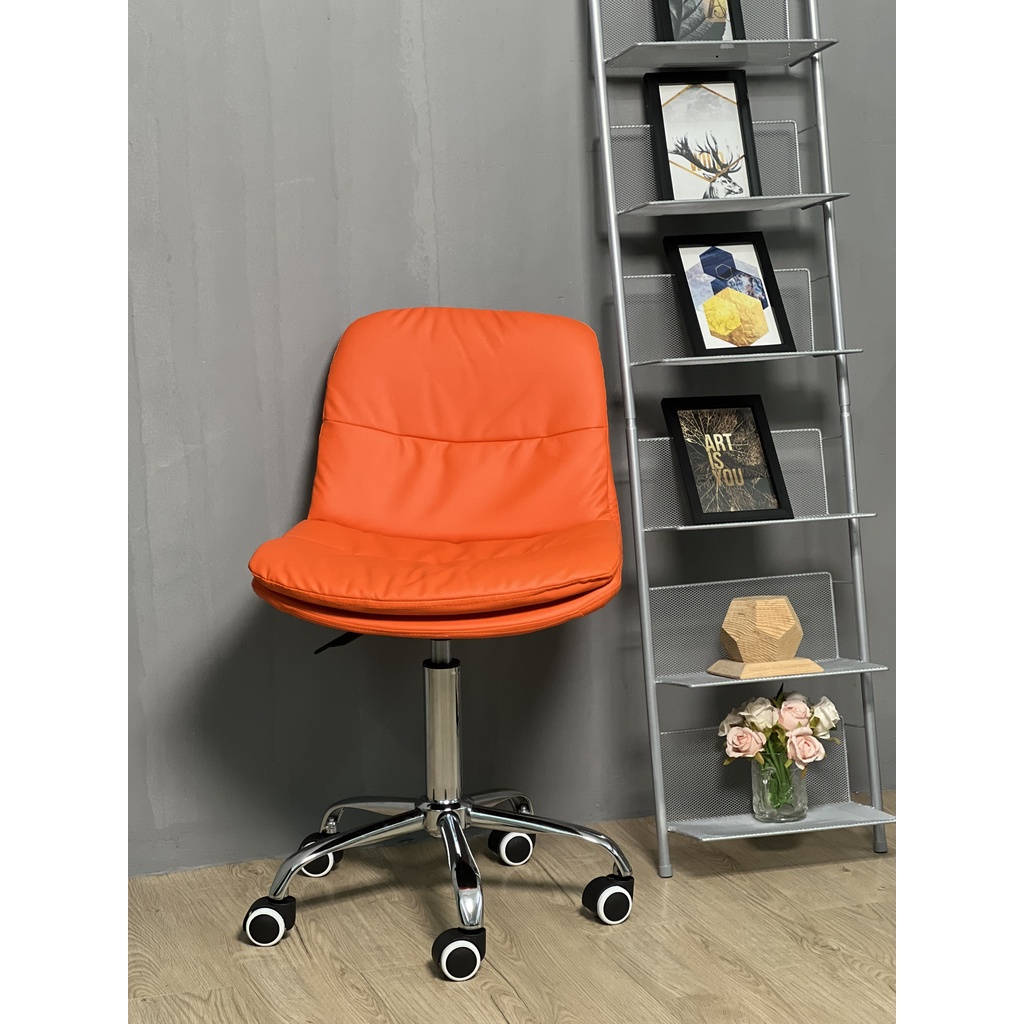 Ghế Học Tập, Làm Việc, Trang Điểm Chân Xoay Bọc Simili Jb-673x