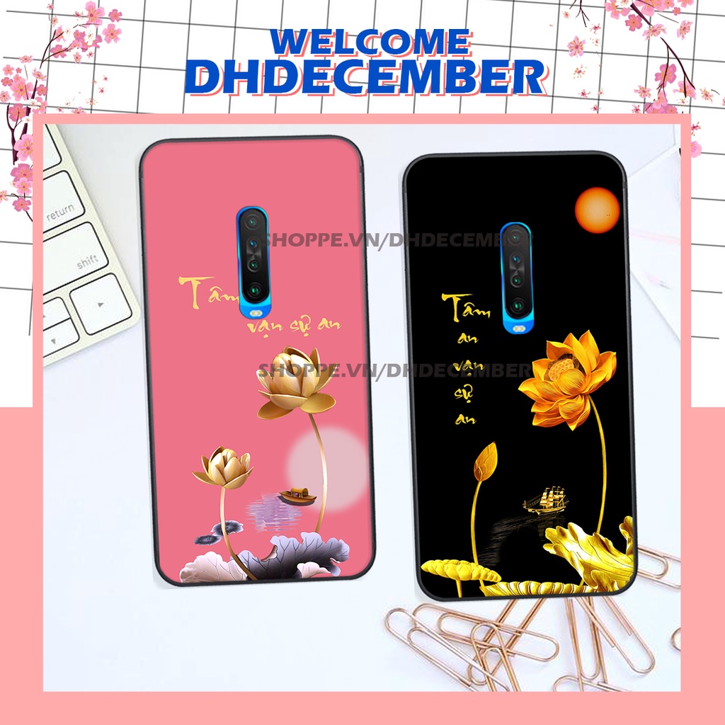 Ốp lưng Xiaomi REDMI K30 in hình thư pháp tâm an vạn sự an ,mã đáo thành công SIÊU CHẤT