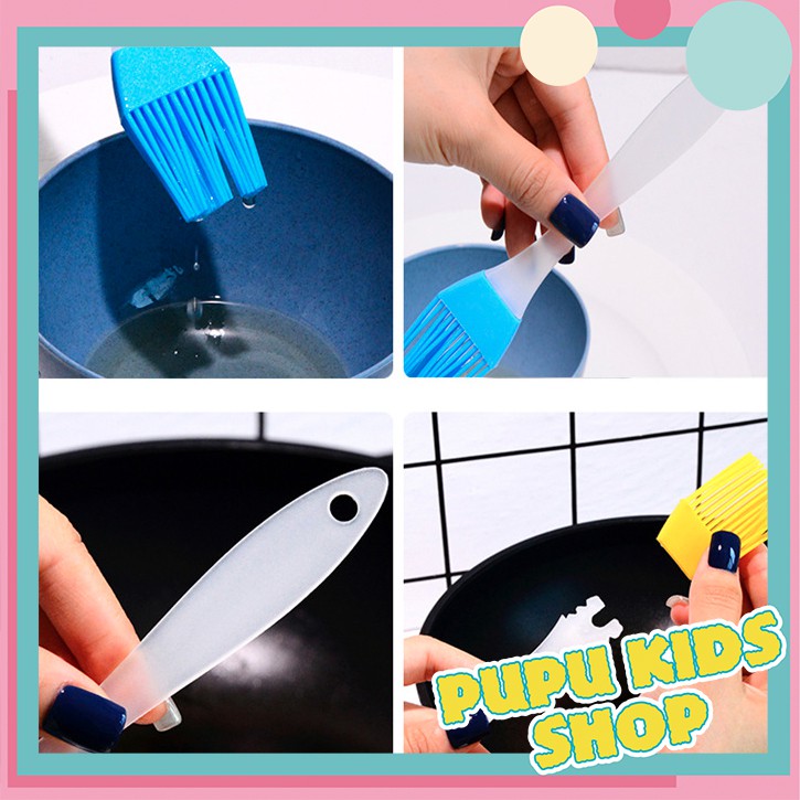 Chổi quét dầu, ướp gia vị cán trong suốt
