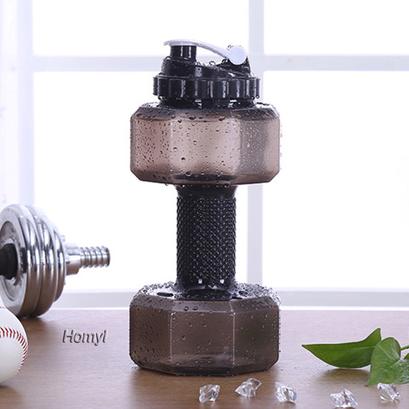 Chai Nước Hình Quả Tạ 550ml Màu Đen