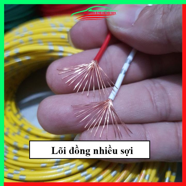 Dây điện nhật lõi đồng 1.25mm chuyên dùng cho ô tô xe máy