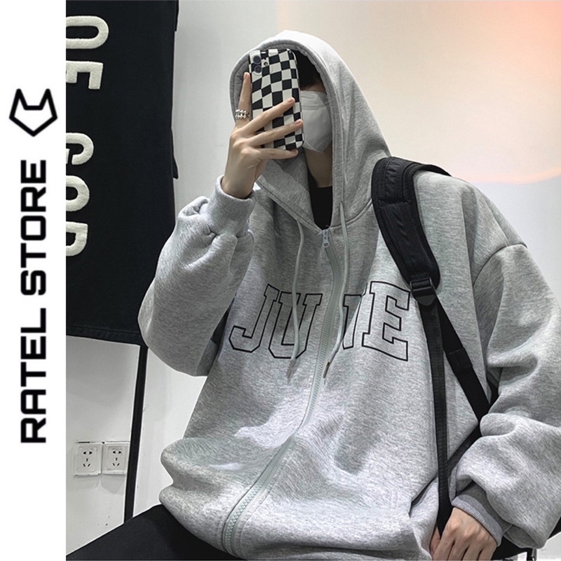 Áo Khoác Local Brand Jacket Hoodie Zip Nỉ Thu Đông Nam Nữ JUNE Unisex Form Rộng