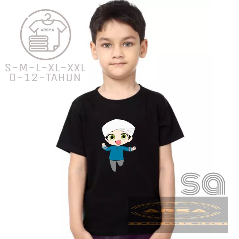 Áo Sơ Mi Nhân Vật Hồi Giáo / Đen / Ramdan / combed