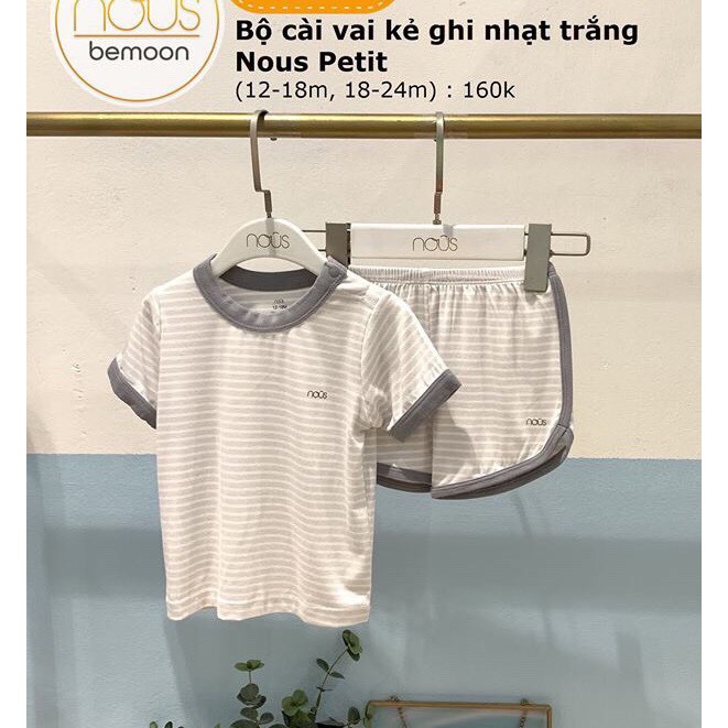 Nous Bộ cúc cài vai cộc Petit